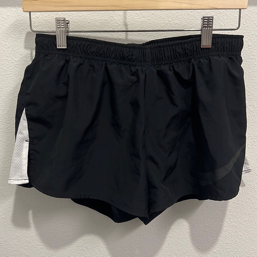 Nike dri-fit running shorts with liner, medium, black